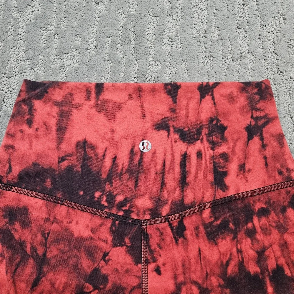 Lululemon Align Pant II 25" Game Day Red Black Multi 4 - Picture 8 of 9